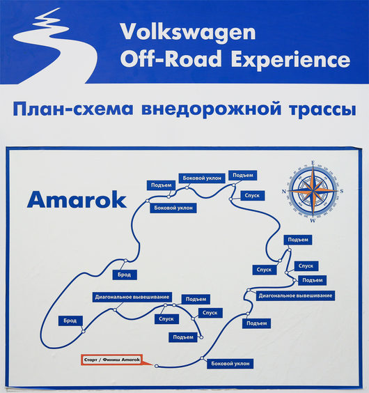 Volkswagen Off-Road Experience | Вологда, 7-8 сентября 2013 | ФОТО | Volkswagen Amarok. Организаторы подготовили интересную трассу План-схема на рисунке 